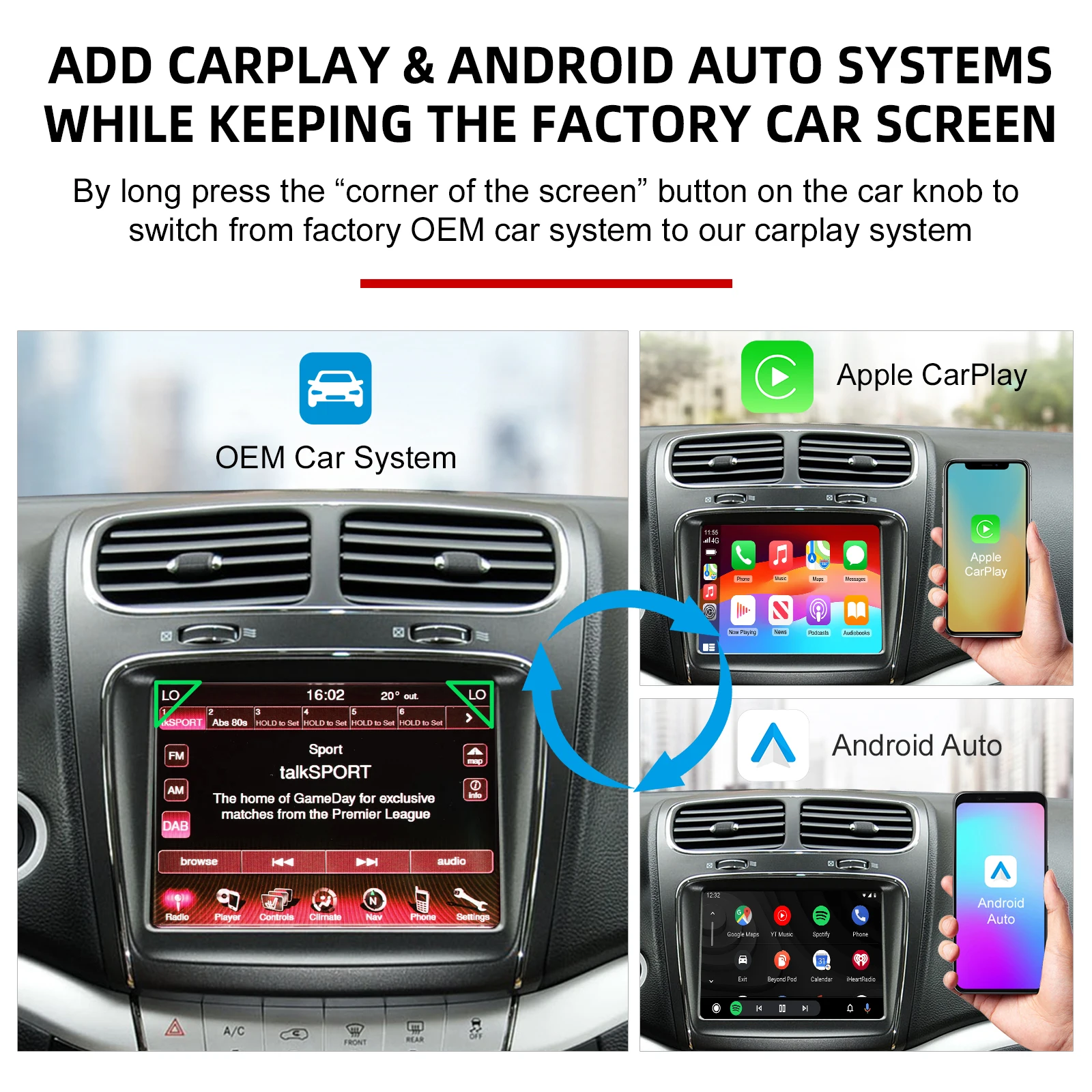 Wireless CarPlay & Android Aut - Wireless Car Charger 评论和价格