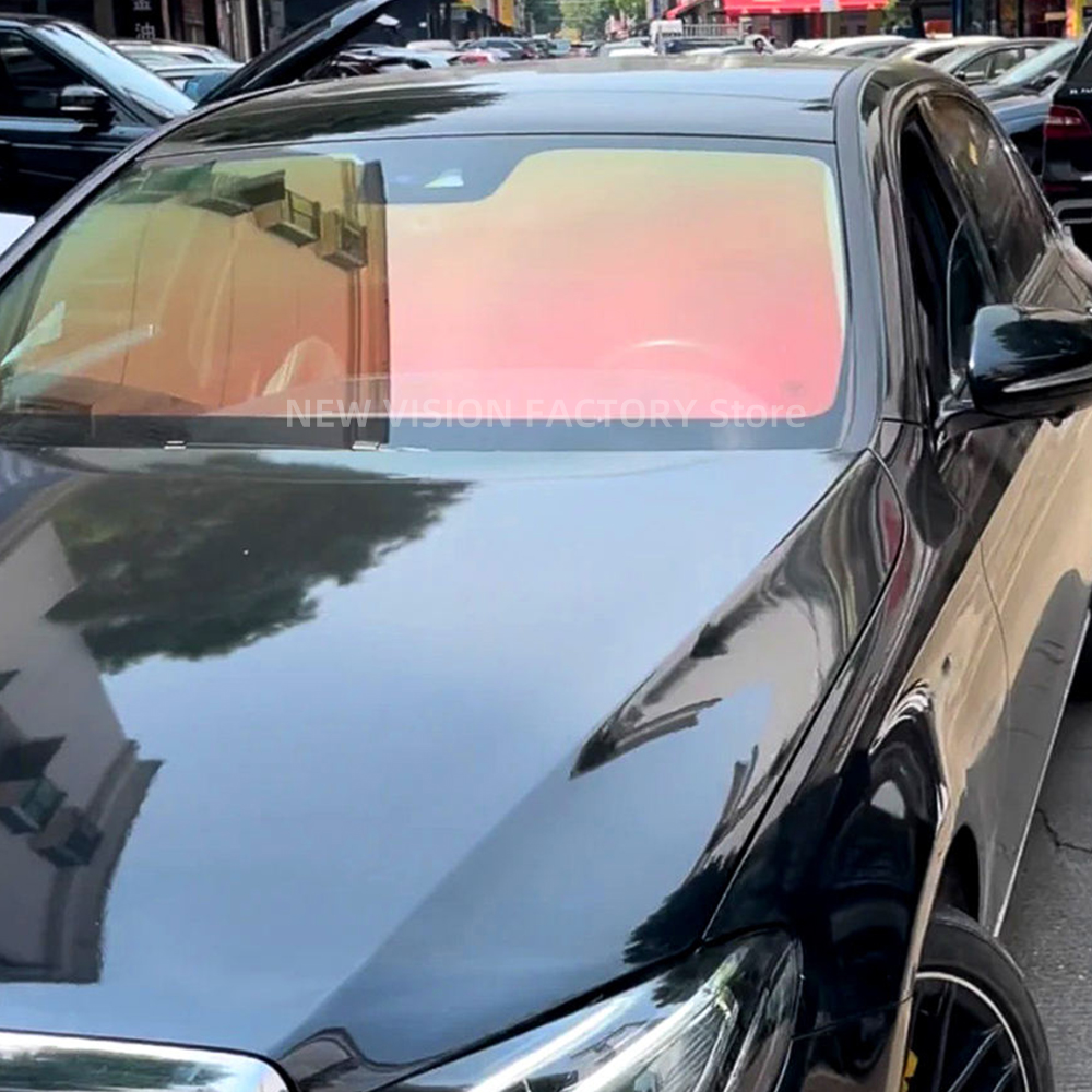 1mX4m 70%VLT Aurora Red Green  - Tinted Window Film 评论和价格
